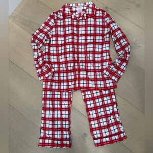 Red and Blue Plaid Christmas XL Kids’ Pajamas